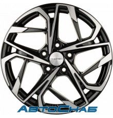 Диск 7x17 5x108 ET50 D63.3 Khomen Wheels KHW1716 (Kuga/Focus) Black-FP